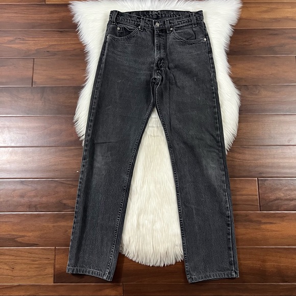Levi's Denim - Vintage 1987 Levi's Size 30 (Tagged 33) Faded Black Denim Jeans